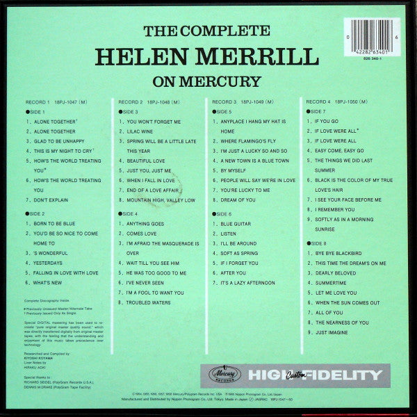 Master Release: The Complete Helen Merrill On Mercury by Helen Merrill