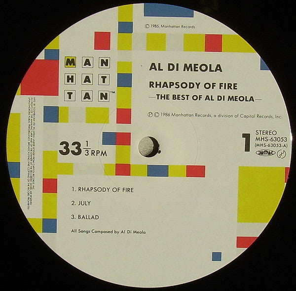 Rhapsody Of Fire (The Best Of Al Di Meola)