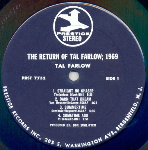 The Return Of Tal Farlow / 1969