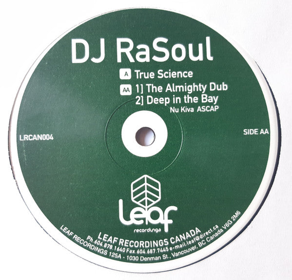 Master Release: True Science by DJ RaSoul
