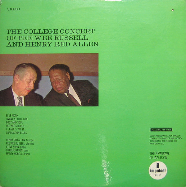 The College Concert Of Pee Wee Russell And Henry Red Allen