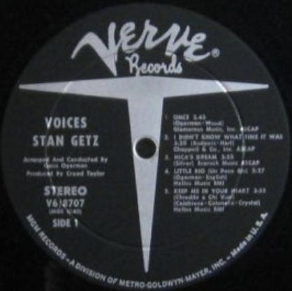 Master Release: Voices by Stan Getz