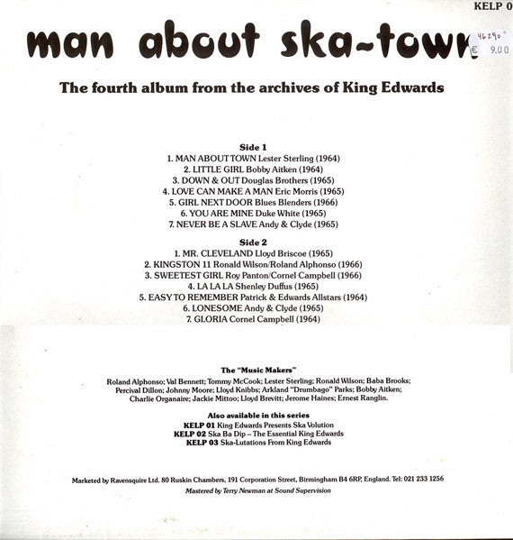 Master Release: Man About Ska-Town by Various