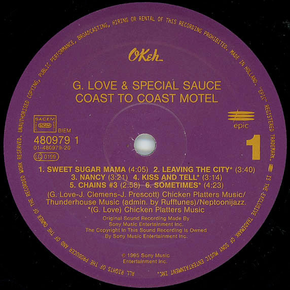 Master Release: Coast To Coast Motel by G. Love & Special Sauce