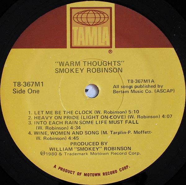 Master Release: Warm Thoughts by Smokey Robinson