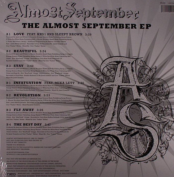 Release: The Almost September EP-Vinyl-US-2008-426015499102-1788909