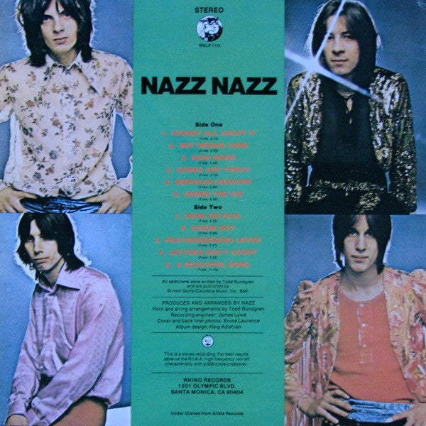 Release: Nazz Nazz-Vinyl-US-1984-RNLP 110-2286254