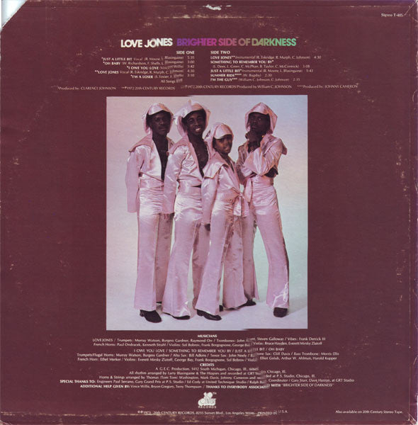 Release: Love Jones-Vinyl-US-1973-T-405-1670400