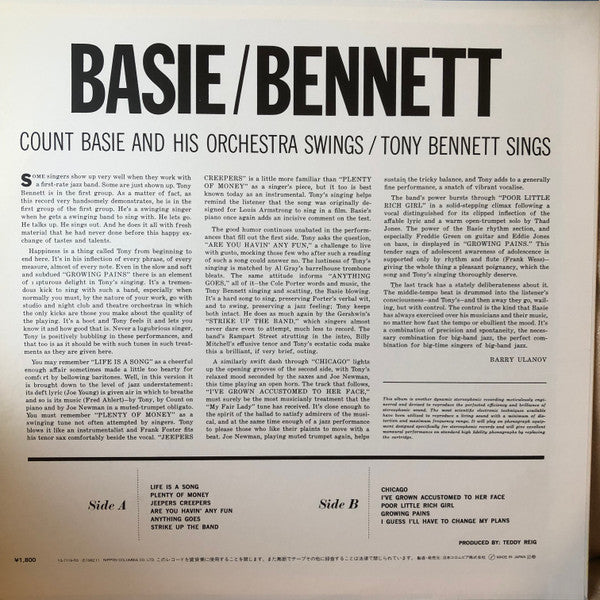 Count Basie Swings / Tony Bennett Sings