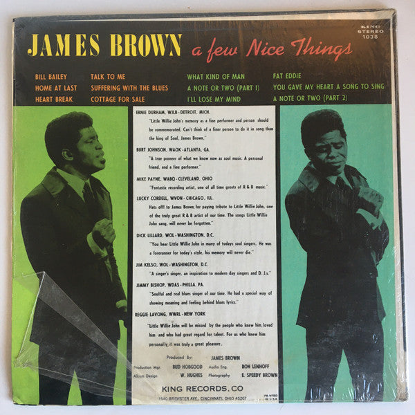 Master Release: Thinking About Little Willie John And A Few Nice Things by James Brown