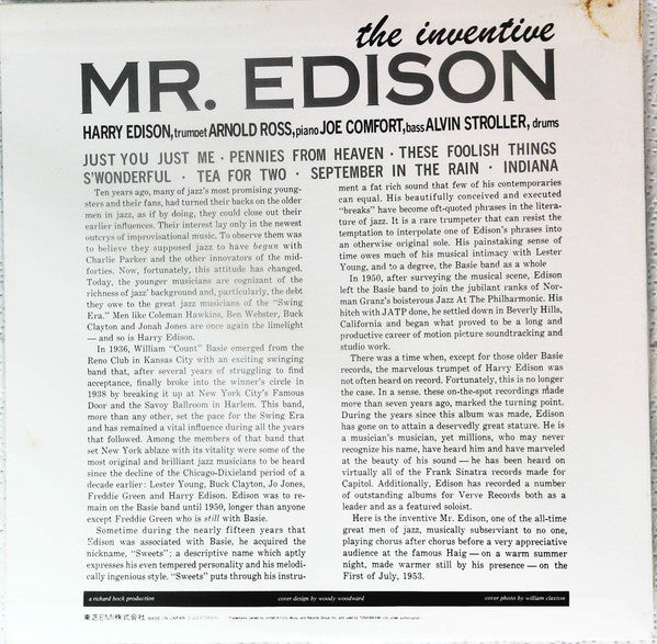 Release: The Inventive Mr. Edison-Vinyl-Japan-None-LLJ-70065-13274953