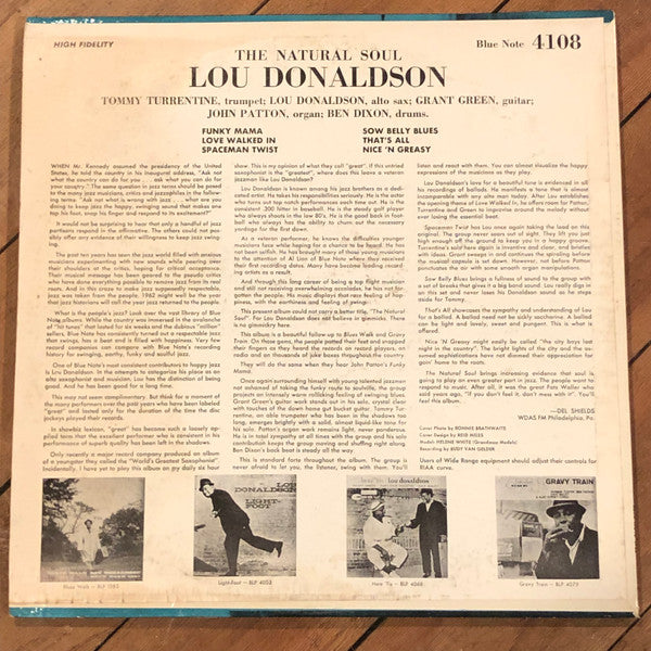 Master Release: The Natural Soul by Lou Donaldson