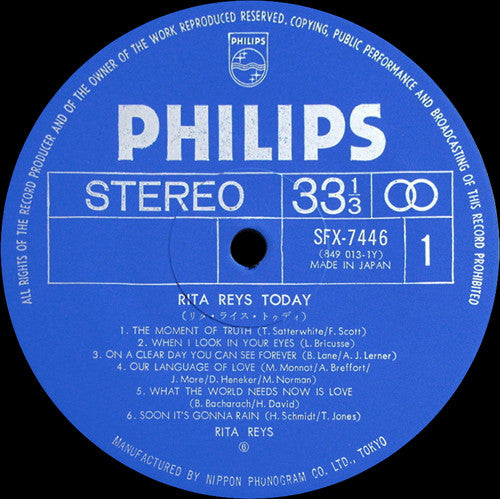 Master Release: Today (Recorded In London) by Rita Reys