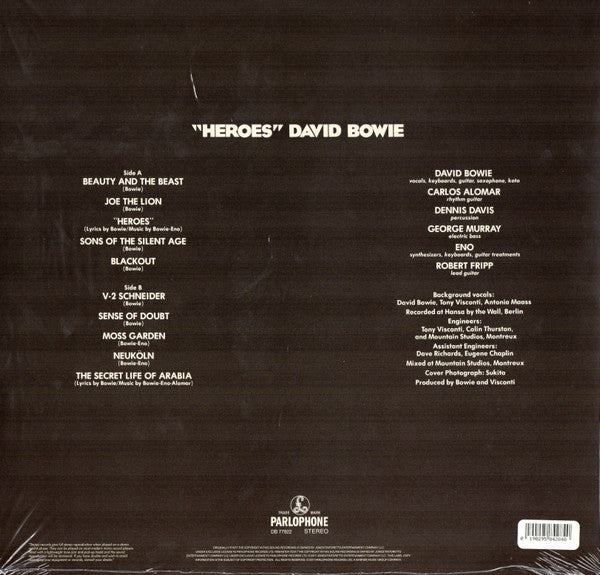 Release: "Heroes"-Vinyl-Worldwide-2018-0190295842840, DB 77822-11606339