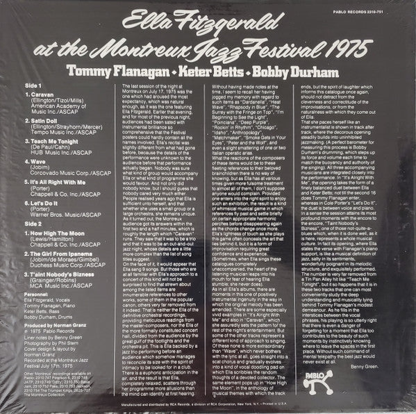 Release: At The Montreux Jazz Festival 1975-Vinyl-US-None-2310-751-17086674