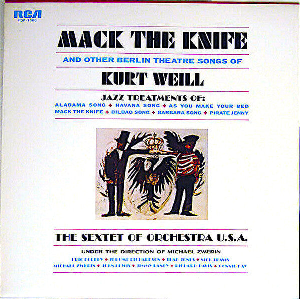 Release: Mack The Knife And Other Berlin Theatre Songs Of Kurt Weill-Vinyl-Japan-1973-RGP-1060-18322720
