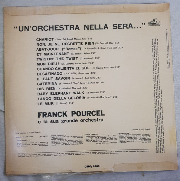 Release: Un'Orchestra Nella Sera-Vinyl-Italy-1962-CSDQ 6269-23894114