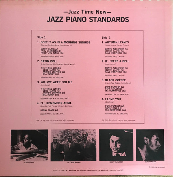 Release: Jazz Piano Standards-Vinyl-Japan-1983-K23P 6726-12046777