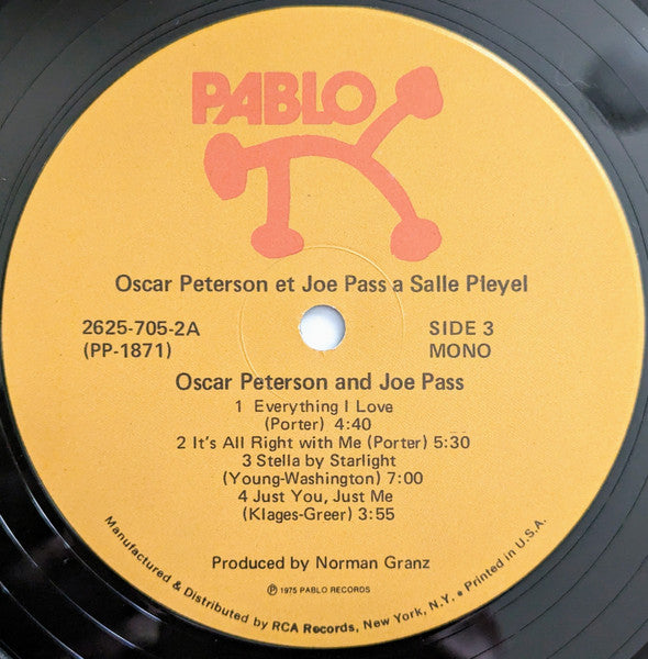 Oscar Peterson Et Joe Pass À La Salle Pleyel