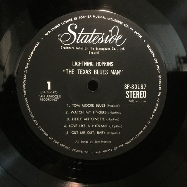 Release: The Texas Bluesman-Vinyl-Japan-1971-SP-80187-12871922