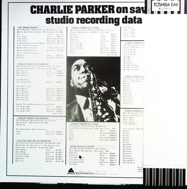 Release: Charlie Parker On Savoy Vol. 4-Vinyl-Japan-None-WAJ-70141-12855351