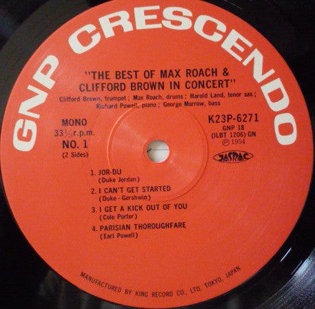 The Best Of Max Roach And Clifford Brown In Concert