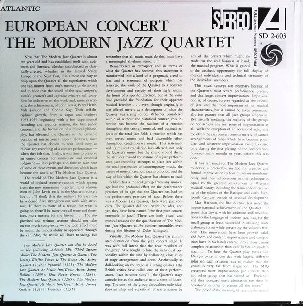 Release: European Concert-Vinyl-US-None-SD 2-603-13057005