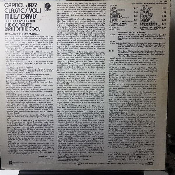 Release: Birth Of The Cool-Vinyl-US-1972-M-11026-14845297