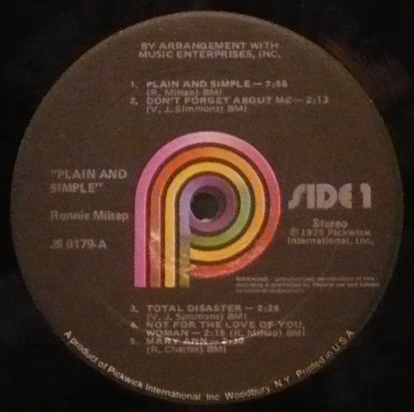 Master Release: Plain And Simple by Ronnie Milsap