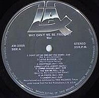 Release: Why Can't We Be Friends?-Vinyl-Japan-1978-AW-2005, AW-2005-11843997