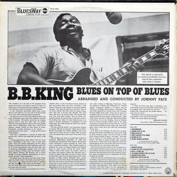Release: Blues On Top Of Blues-Vinyl-US-1971-BLS-6011-15212755