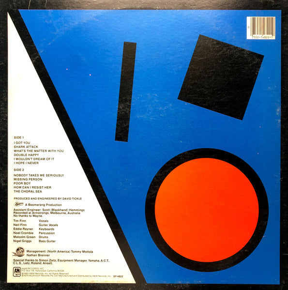 Master Release: True Colours by Split Enz