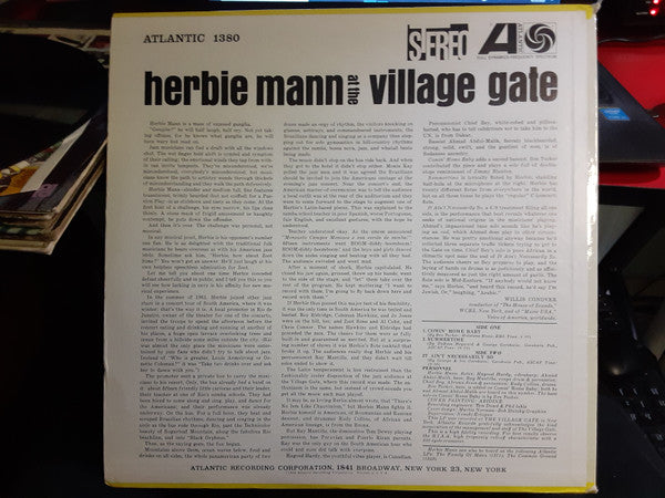 Release: Herbie Mann At The Village Gate-Vinyl-US-1962-SD 1380-15177105