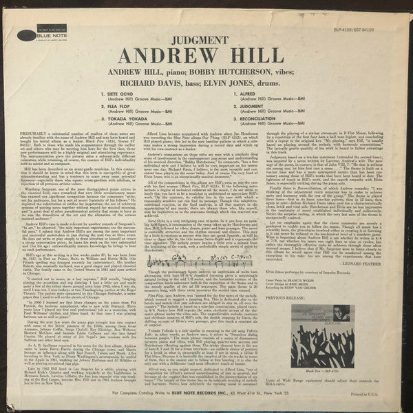 Master Release: Judgment! by Andrew Hill