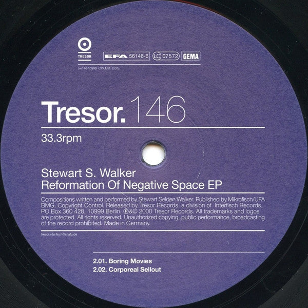 Master Release: Reformation Of Negative Space EP by Stewart Walker