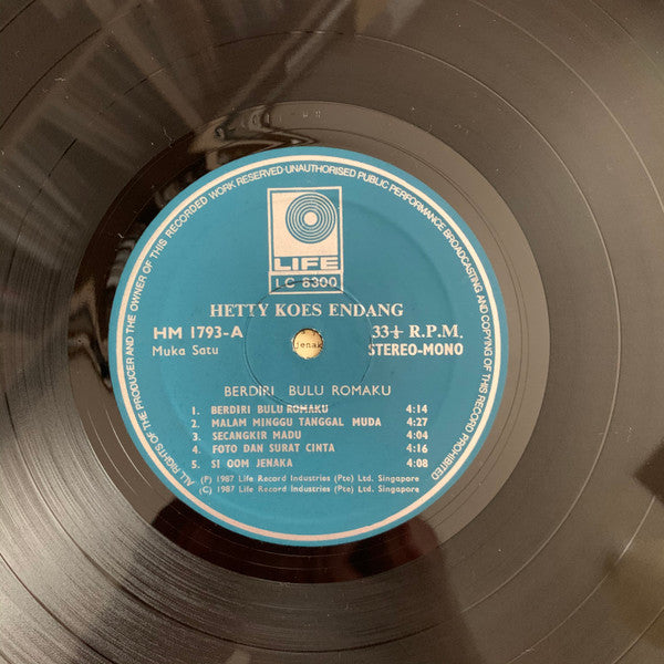 Release: Berdiri Bulu Romaku-Vinyl-Malaysia-1987-HM 1793-12823253