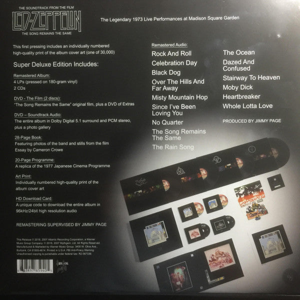 The Soundtrack From The Film Led Zeppelin The Song Remains The Same