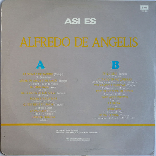Master Release: Así Es  by Alfredo de Angelis