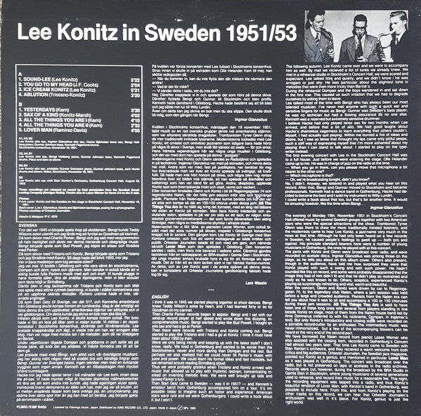 Sax Of A Kind - Lee Konitz In Sweden 1951/53