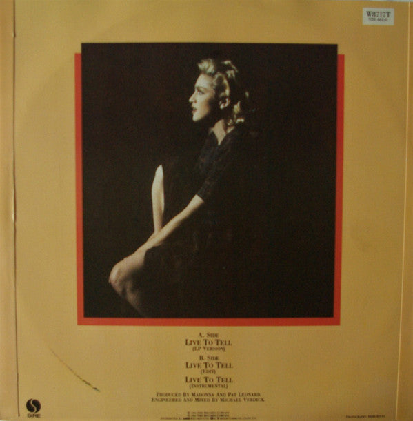 Master Release: Live To Tell by Madonna