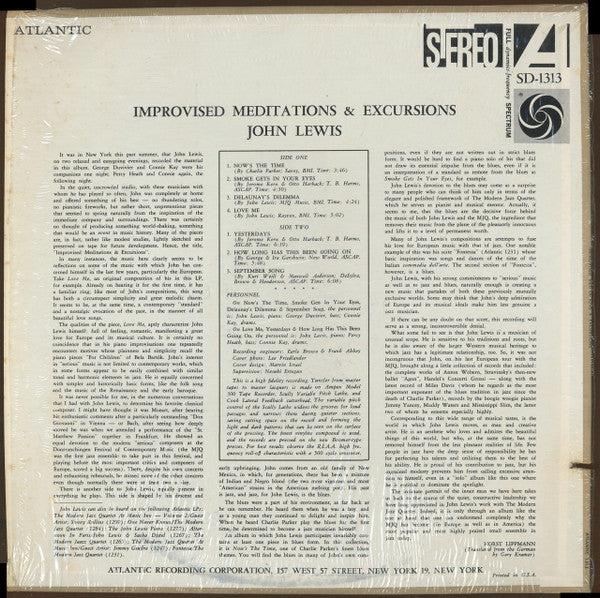 Improvised Meditations & Excursions