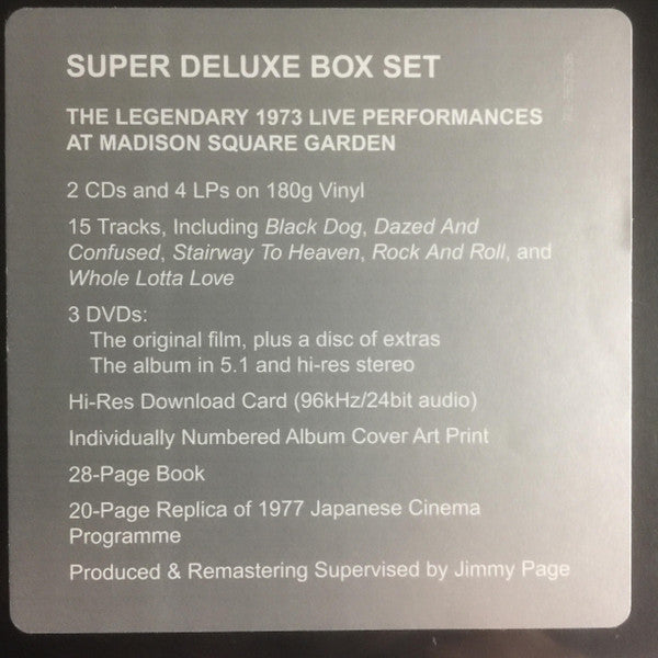 Release: The Soundtrack From The Film The Song Remains The Same-Box Set, Vinyl, CD, DVD-US-2018-R2-567336, 0603497862726-12492886