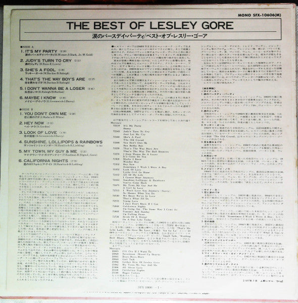 The Best Of Lesley Gore - Rock'n'Roll Collection Vol. 4