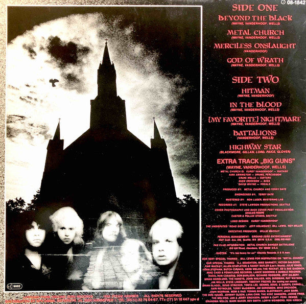 Release: Metal Church-Vinyl-Germany-1984-08-1842, SH 0023-12241296