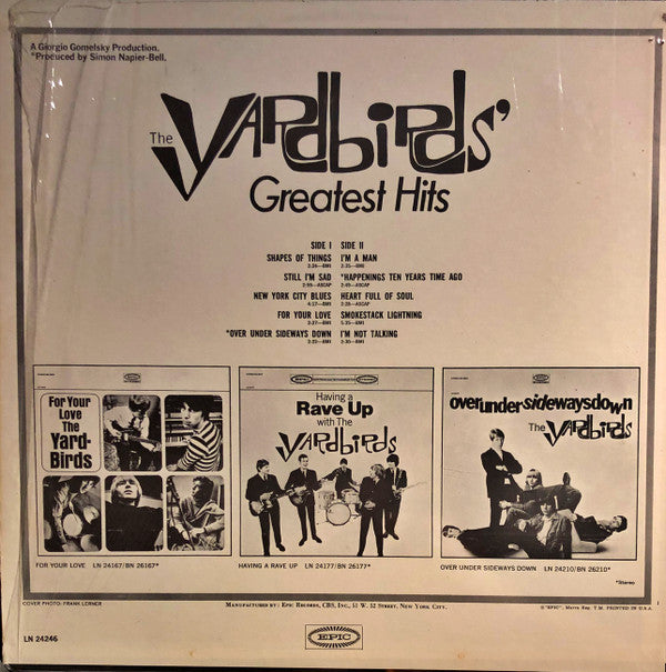 Master Release: The Yardbirds' Greatest Hits by The Yardbirds