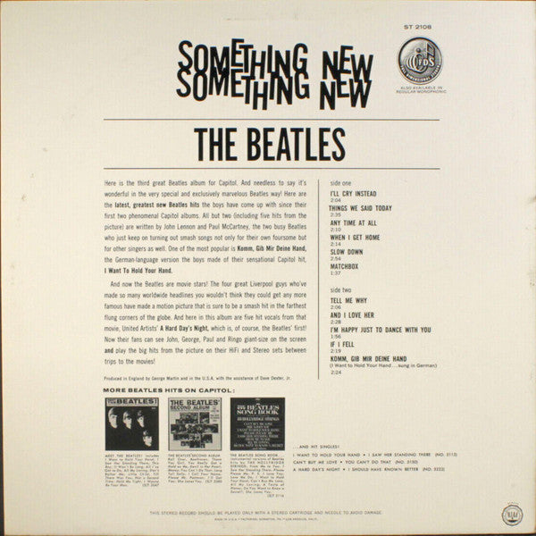 Release: Something New-Vinyl-US-1986-ST-2108-15811563