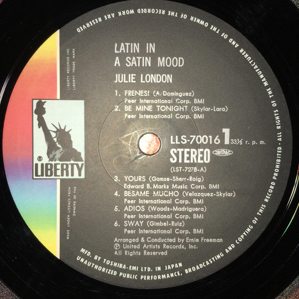 Julie London Sings Latin In  A Satin Mood