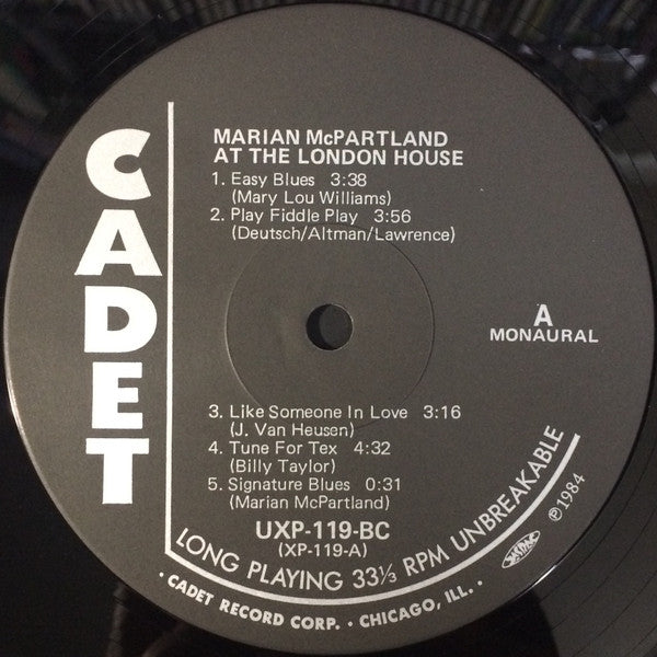 Marian McPartland At The London House