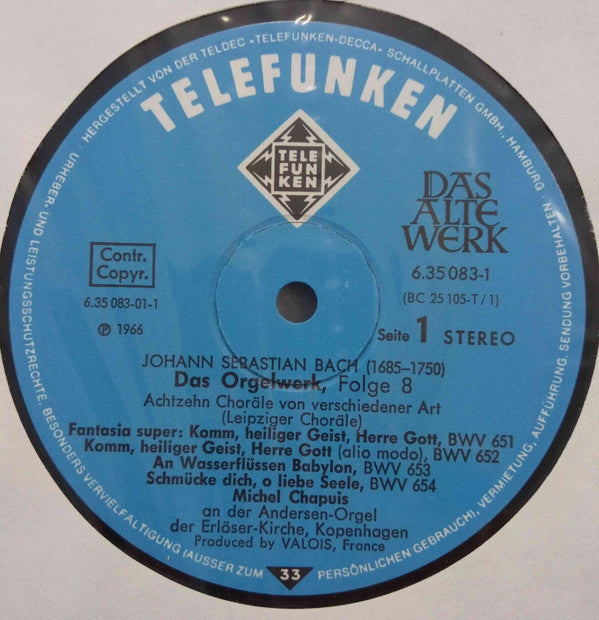 Release: Das Orgelwerk = Organ Works = L'Œuvre D'Orgue Vol. 8-Vinyl, Box Set-Germany-1975-6.35083 EK, BC 25105-T/1-2-10446204