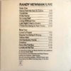 Randy Newman - Live (Vinyl, LP, Album) Good Plus (G+) / Good Plus (G+)